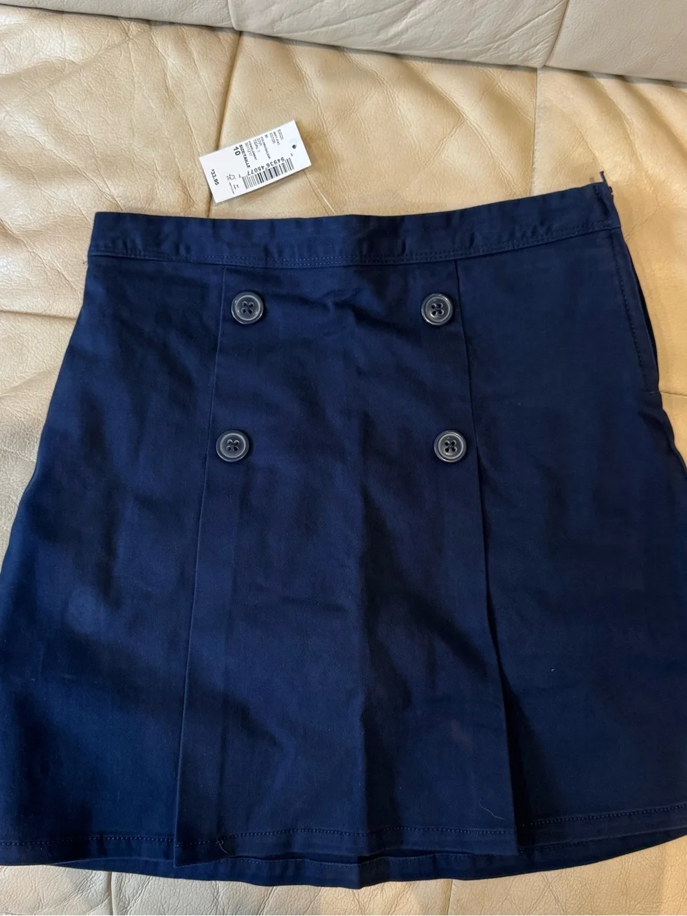 The Children's Place Navy Double-Button Skirt